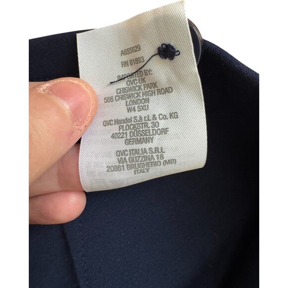 Tailored by Susan Graver Smart Ponte Slim Leg Trouser Navy‎ X-Small PETITE NWOT - Picture 10 of 12